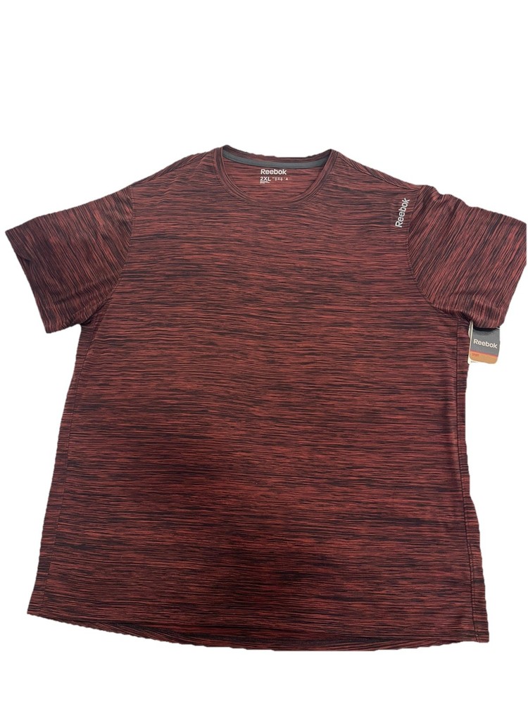 New with tag Reebok Men's Dark Red Black T-Shirt Size 2XL