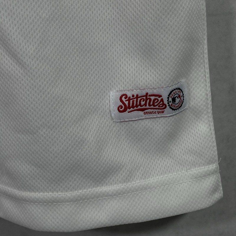 Stitches Athletic Gear Mens Red Sox Shirt Size M White Green Short Sleeves. gallery