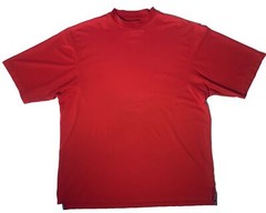 FootJoy Mock Neck Golf Shirt FJ ProDry Pique Short Sleeve Polo Tee Red Size XL