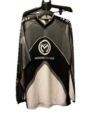 NWT Moose Racing Advance Racewear Long Sleeve Jersey Men’s L Gray Black