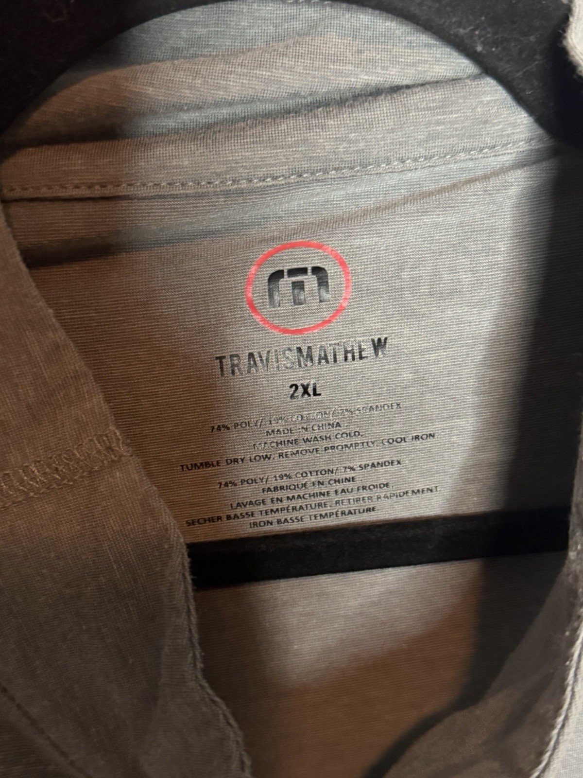 TravisMathew Cloud Collection Men's Gray 1/4 Zip Golf Pullover 2XL gallery