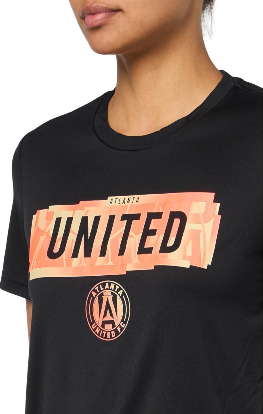 Adidas Atlanta United FC Soccer T-Shirt Size Large Black Climalite gallery