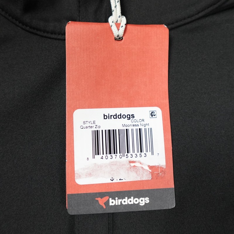 Birddogs 1/4 Zip Pullover Performance Stretch Black Mens Size XXL 2XL gallery