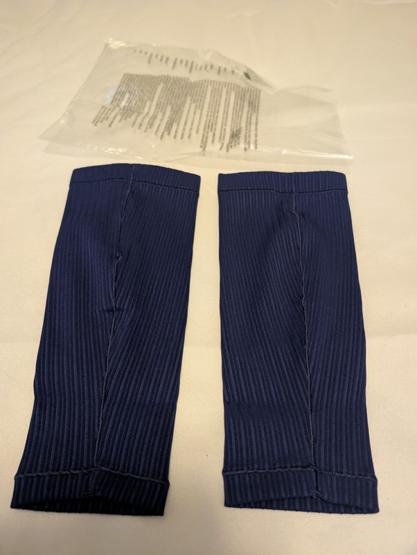 Nike Pro Elite Team Running Leg Calf Sleeves Navy Blue Size Medium Made In USA gallery