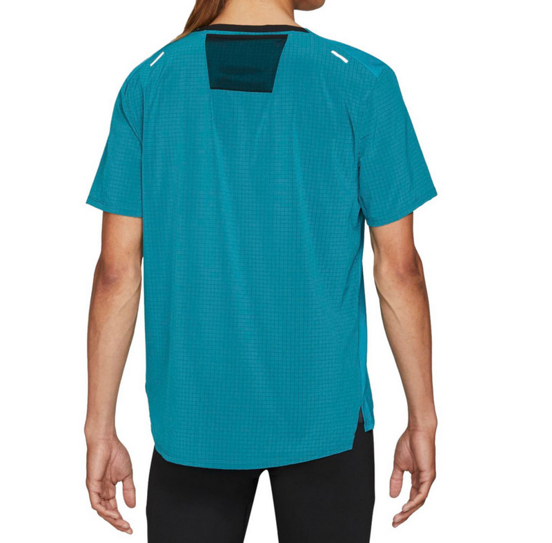 (Medium) Nike Rise 365 Trial Men Running Top Shirt Reflective Teal CZ9050 367 gallery