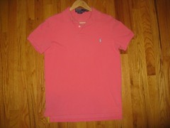 Polo Ralph Lauren Custom Fit Men’s sz SMALL Coral Short Sleeve cotton Polo shirt