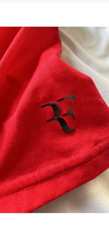 Nike Men’s S Roger Federer RF 2017 US Open Polo Tennis Shirt V-Neck Crew gallery