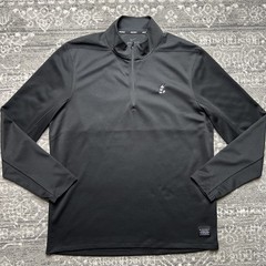 Nike Golf Dri-FIT Quarter Zip Pullover Mens Large Black Mickey Mouse Disney Park