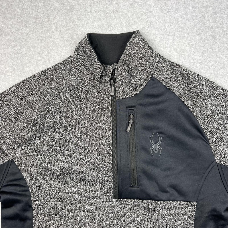 Spyder Pullover Mens Medium 1/4 Zip Fleece Sweater Outdoor Casual Adult gallery