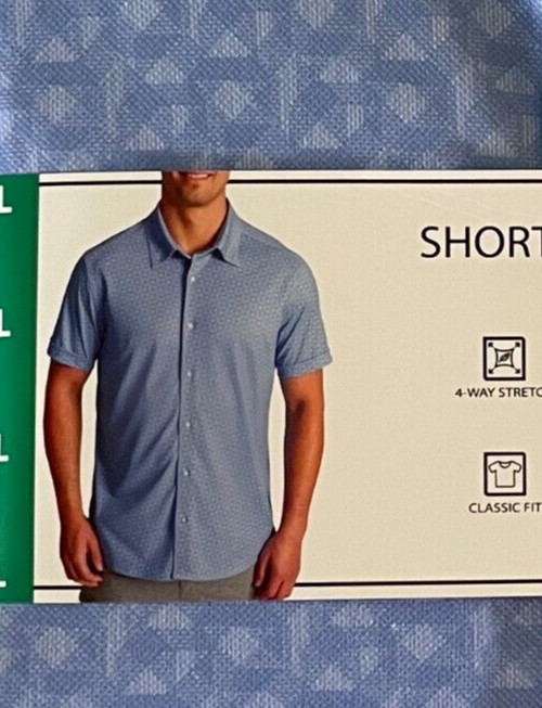 NWT Rev 3 Men's Short Sleeve Performance Shirt Size XL Blue gallery