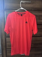 Men’s Adidas Aero ready Red Short Sleeve Shirt Small NWOT