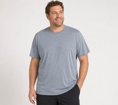 All In Motion Performance Pocket T-Shirt XL Heather Blue Moisture Wicking NWT