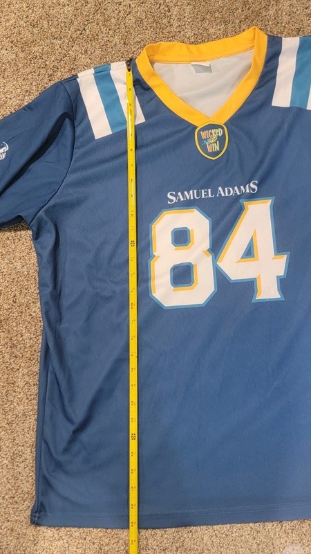 Samuel Adams Beer #84 Wicked for the Win Promotional Football Jersey Shirt XL gallery