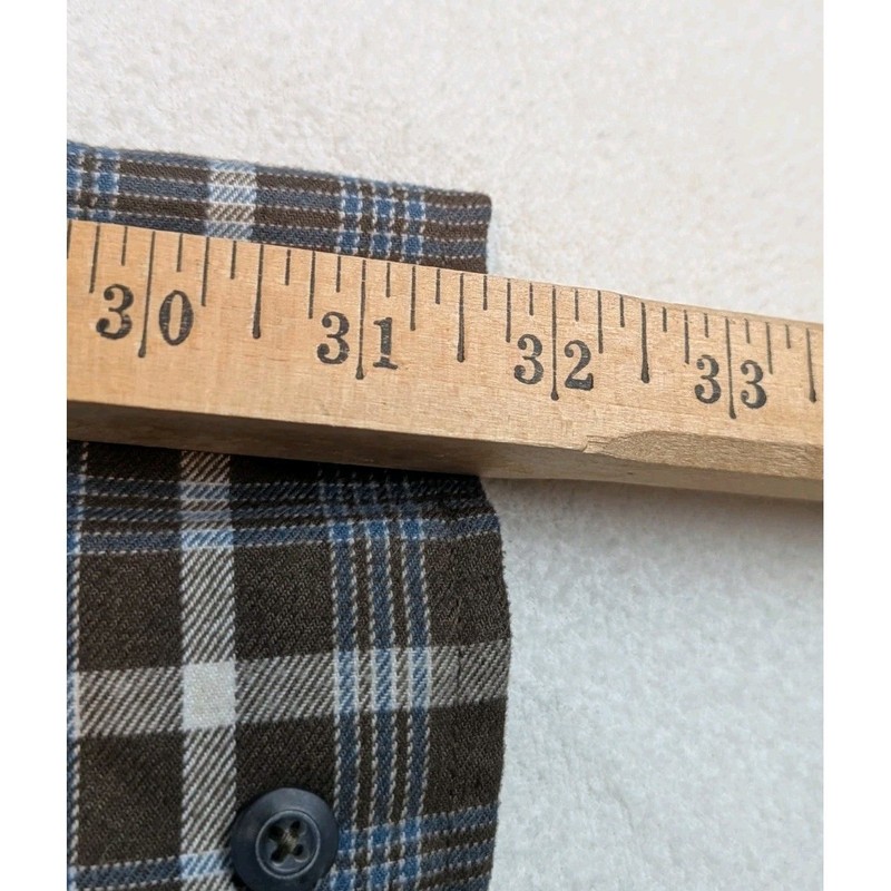 Gravel Gear Brown Lge Plaid Flannel Shirt Long Sleeve Menswear Hiking Quick Dry gallery