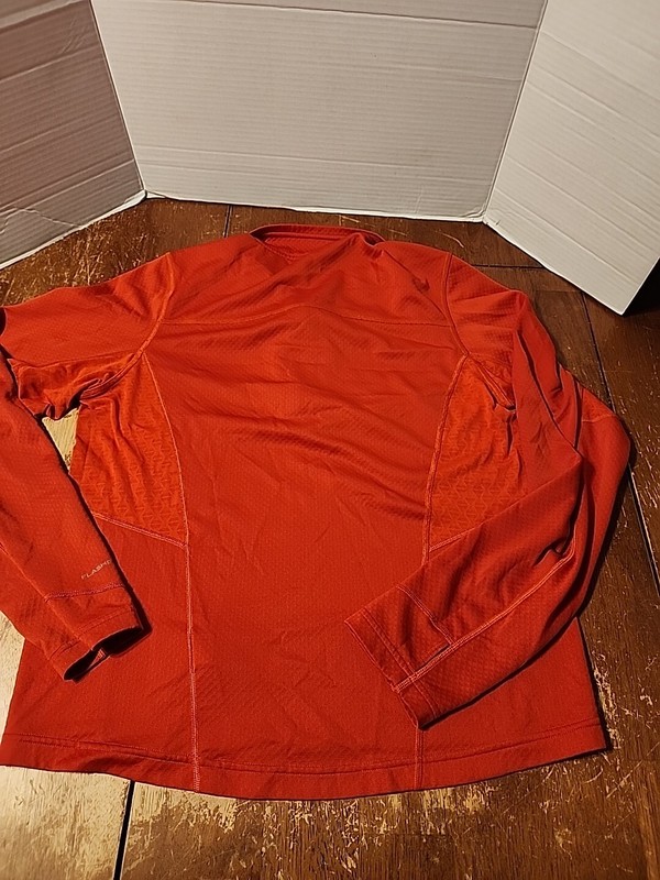The North Face Pullover Mens S Orang 1/4 Zip Performance Running Hiking Flashdry gallery