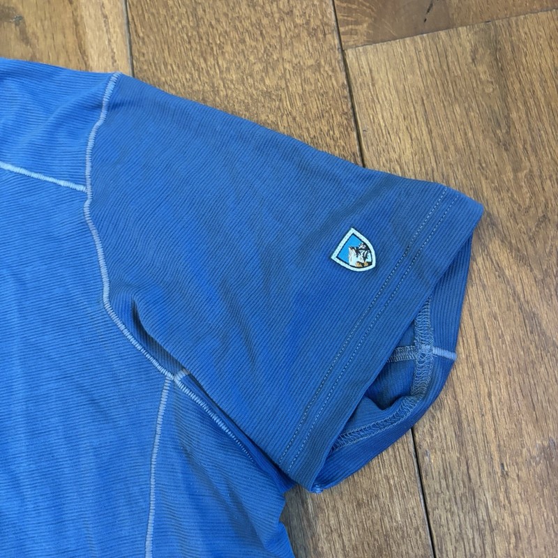 Mens Kuhl Valiant T Shirt Performance Baselayer Wool Blend Blue #3204 sz S gallery