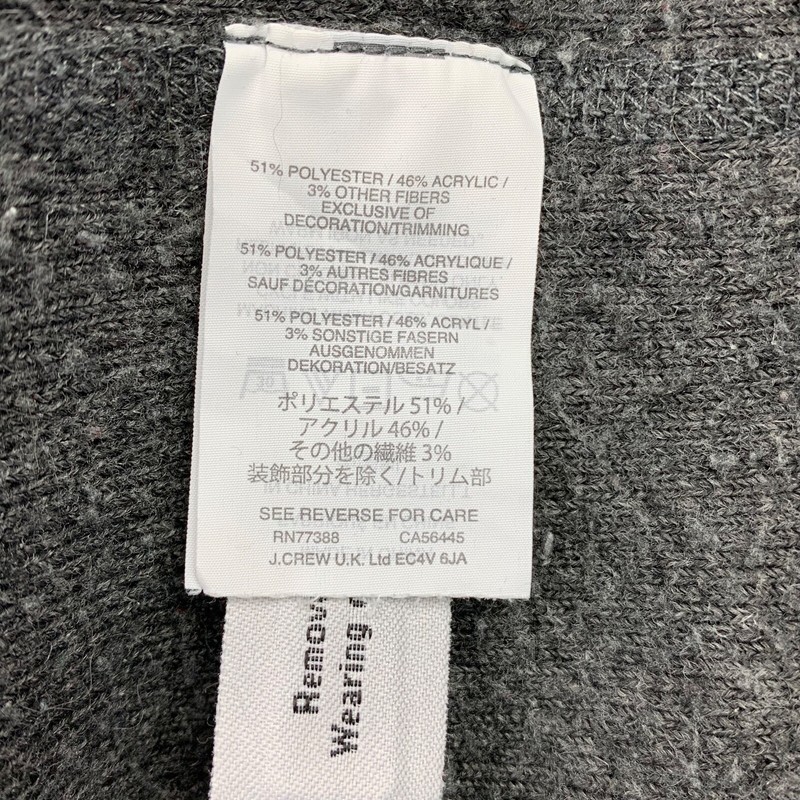J.Crew Men’s Teddy Sherpa 1/4 Zip Pullover Gray/Navy Blue • Large gallery