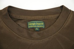 Giorgio Inserti Mens XL Crew Neck Upscale Designer Shirt Ribbed