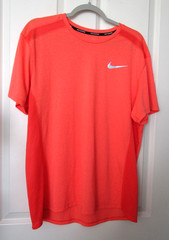 Nike Dri-FIT Men’s Neon Running T-Shirt Perforated Lightweight Size XL