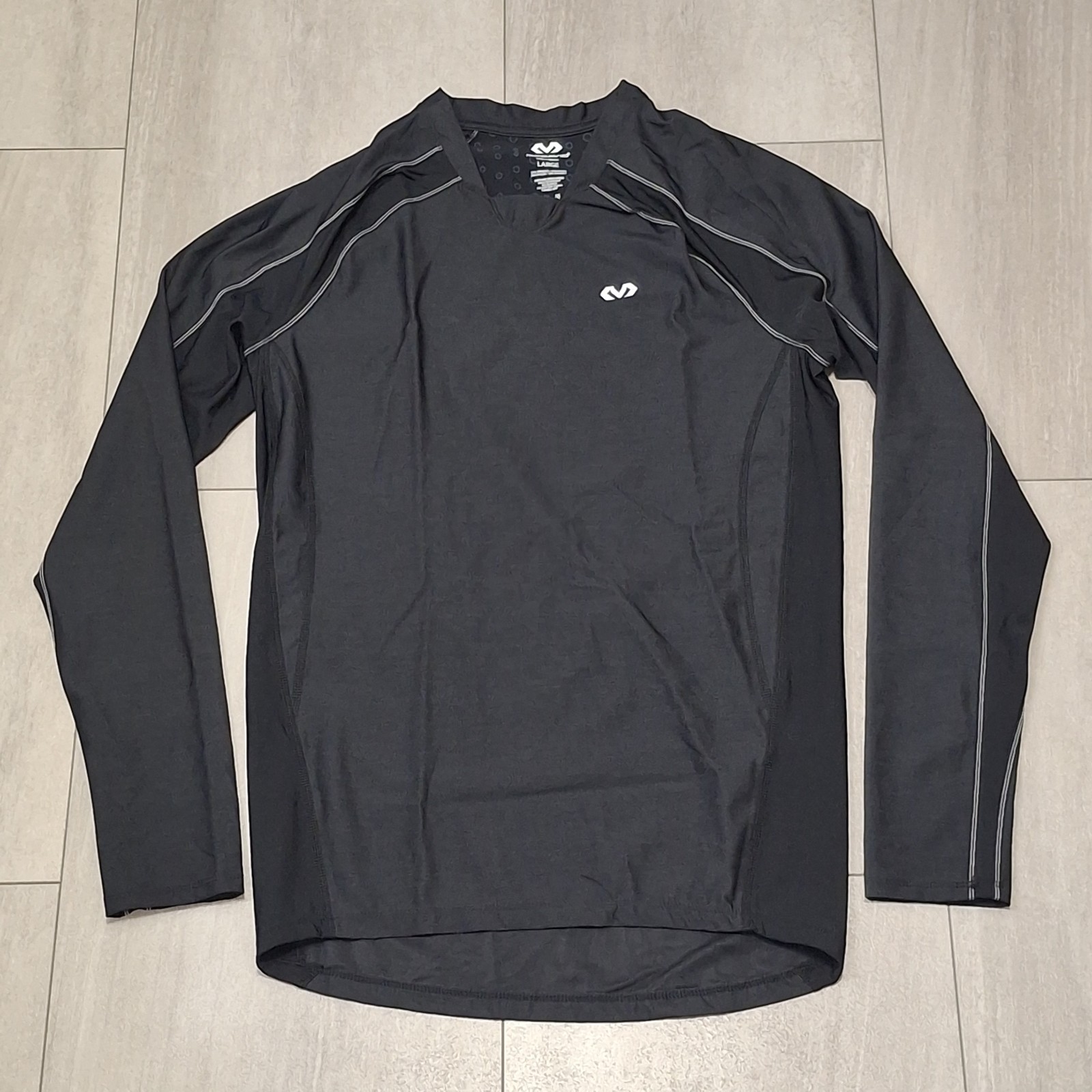 MCDAVID Black Compression Long Sleeve Top Size Large gallery
