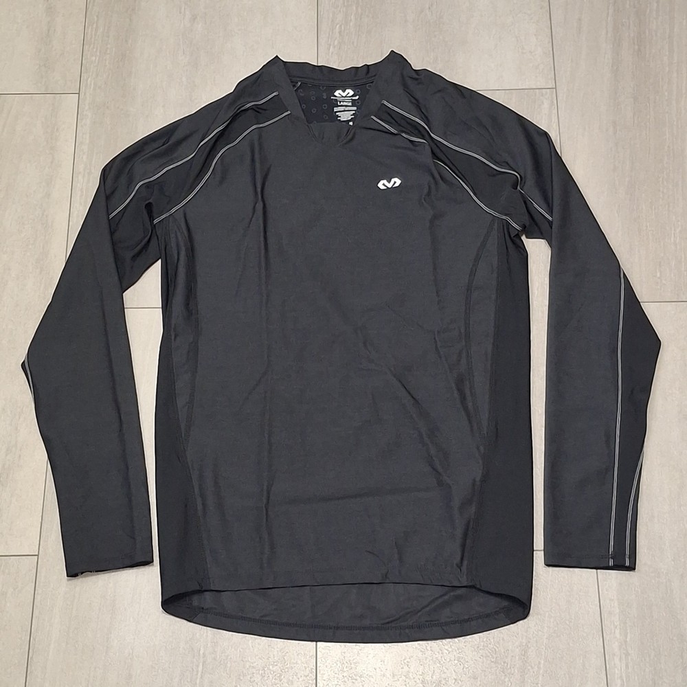 MCDAVID Black Compression Long Sleeve Top Size Large