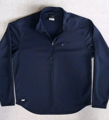 Nike Dri-FIT Men’s Medium Zip Up Active Wrinkle Stretch Blue Long-sleeved Jacket