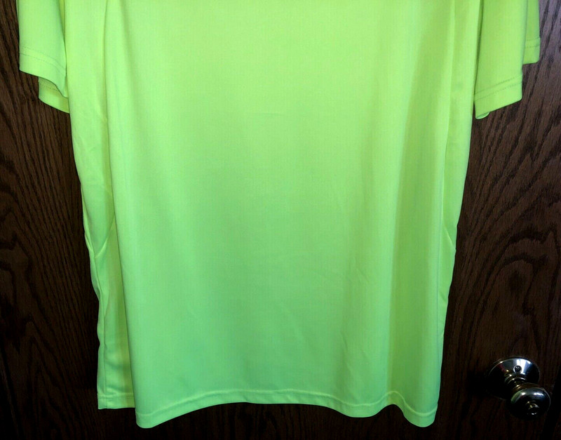 Performance Sports Workout Shirt Yellow & Black Men's Size Lg. 100% Polyester gallery