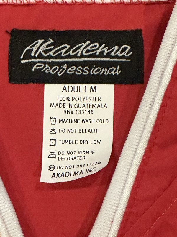 Akadema Pullover Red Dugout Practice Jacket M Baseball gallery