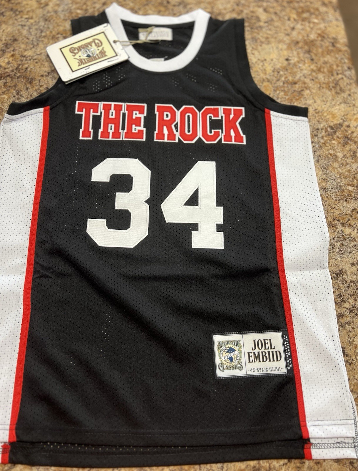 Men’s HEADGEAR CLASSICS NOSTALGIA CO. JOEL EMBIID THE ROCK JERSEY NEW WITH TAGS gallery