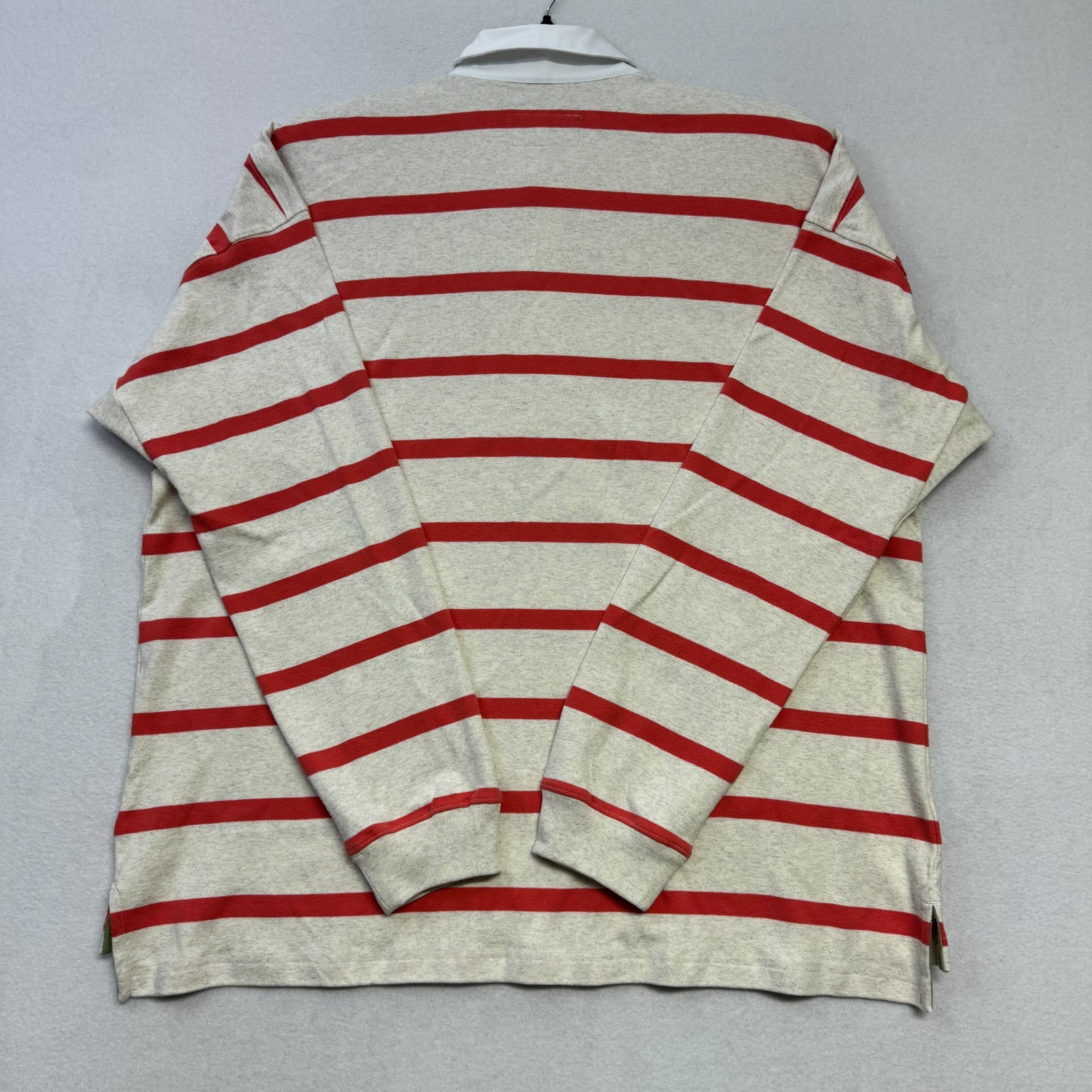 Chubbies The Lecture Hall Rugby Shirt XL White Red Stripe New $74.50 NWT gallery