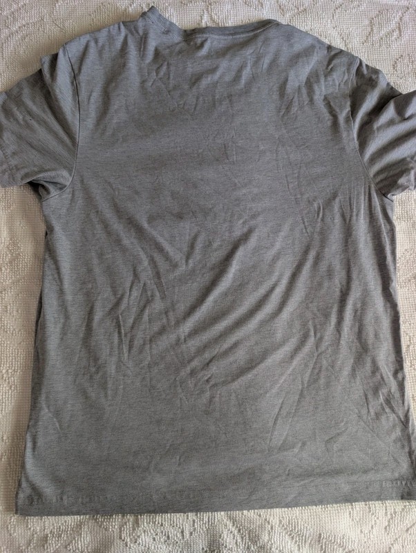 Rhone Atmosphere Heather Gray Performance Stretch Running Gym T-Shirt Mens L gallery