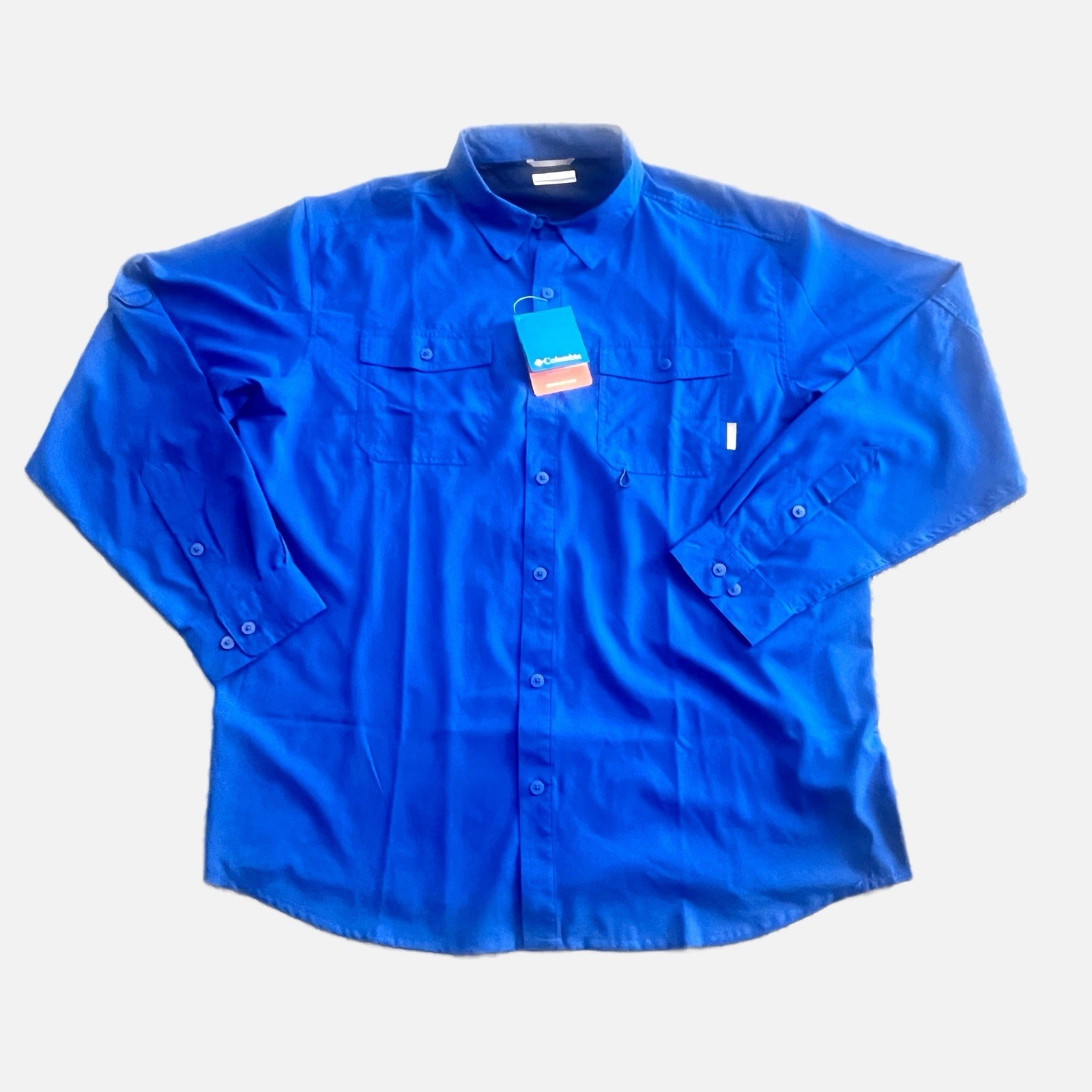 Columbia Omni Shade/Wick UPF 40 Vented Blue Long Sleeve Shirt Size XL NWT gallery