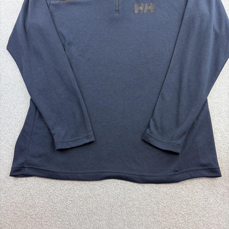 Helly Hansen Pullover Mens Large Blue Quarter Zip Lightweight Outdoor Adult gallery
