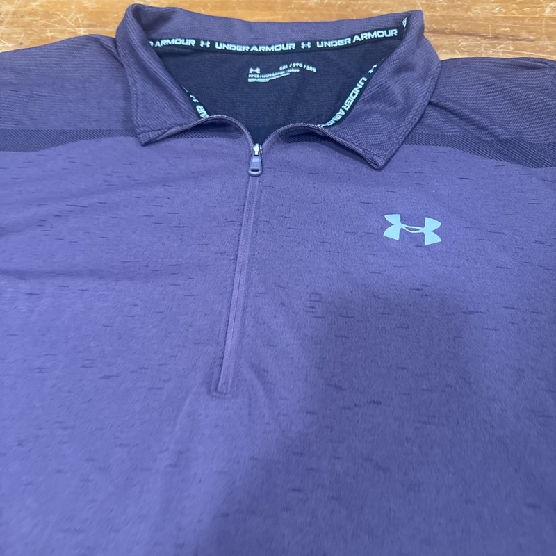 Under Armour 1/4 Zip Pull Over Men’s 3XL Purple Long Sleeve Cpix gallery