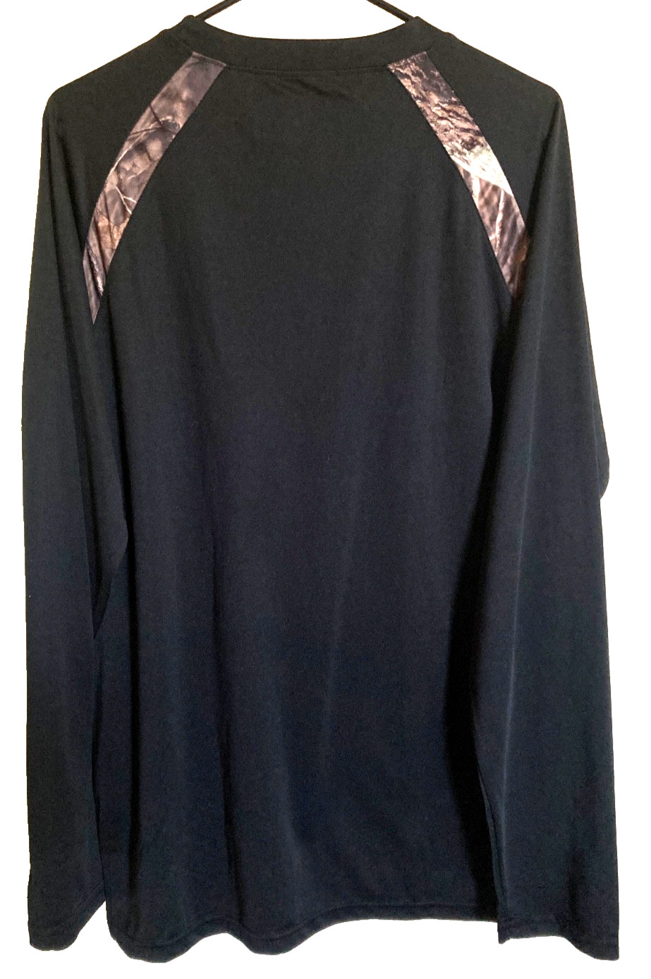 Guide Gear Shirt Mens LARGE Black Camo Long Sleeve Performance Hunting Sports gallery