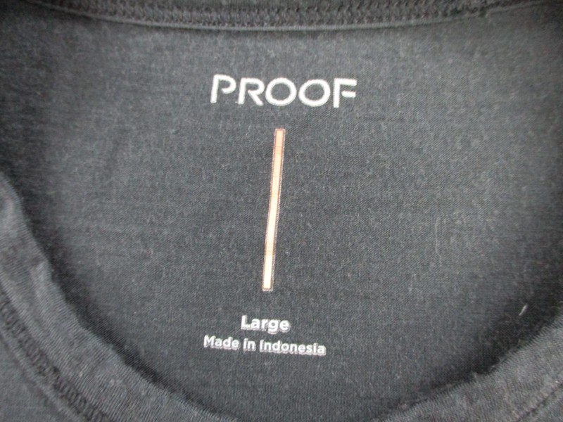 Proof Shirt Mens Large Gray 72 Hour Merino Wool Crewneck Long Sleeve Baselayer gallery