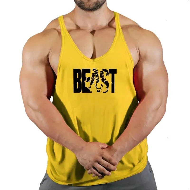 Mens Gym Tank Top Muscle Shirt Sleeveless T Shirt Workout Fitness Training Tee gallery