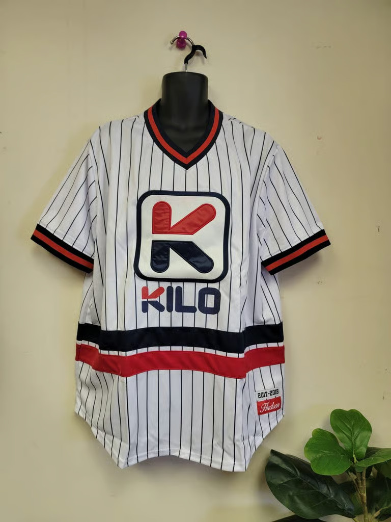 Hudson Kilo Baseball Jersey/Graphic/White/Size 3XL. 2017-2018/NWT gallery