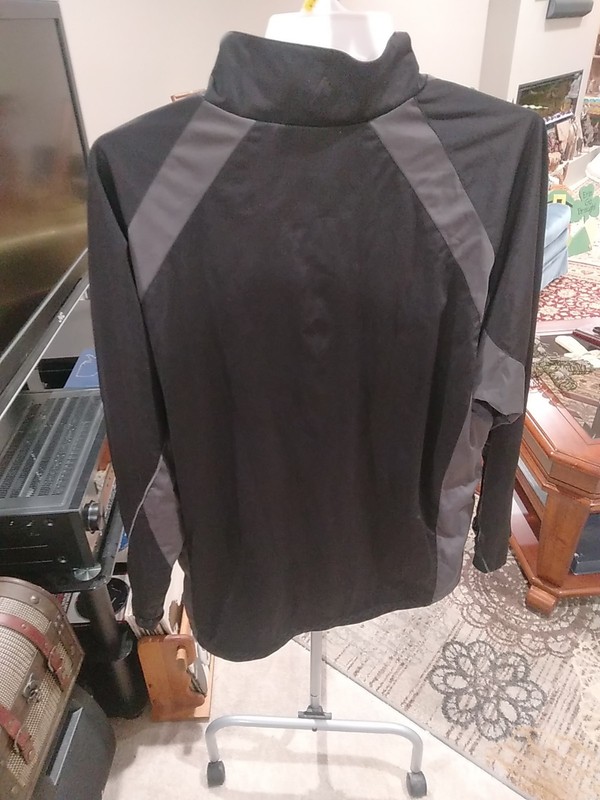 Antigua RN60999 Pullover LS Mens Large Black 1/4 Zip Miami Hear Logo Pockets gallery