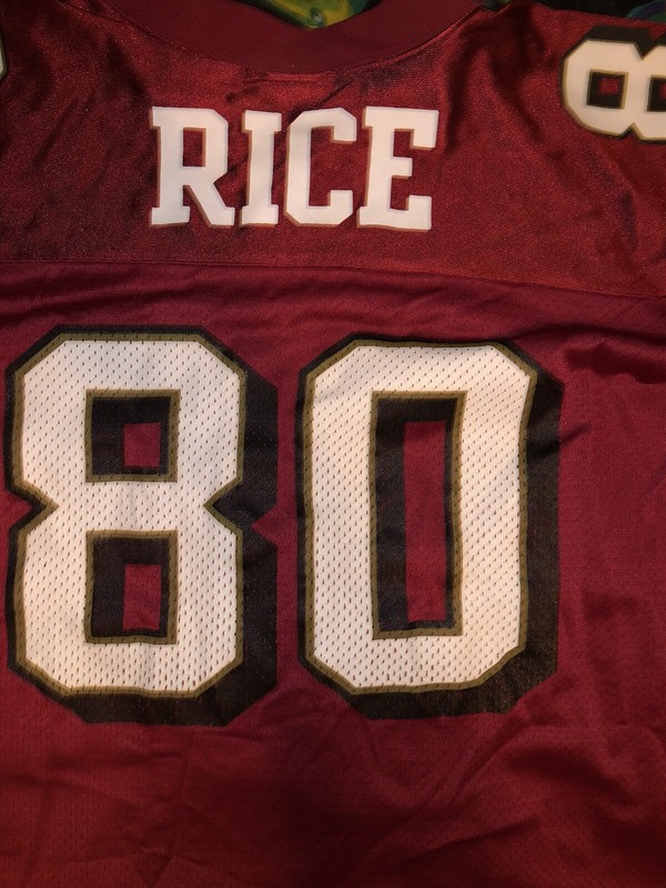 NIKE JERRY RICE San Francisco 49ers Men's Jersey SIZE X LARGE MADE IN USA 90's gallery