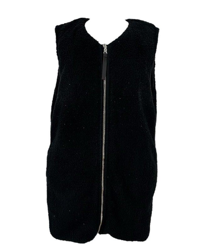 Lululemon Men Large Full ZIP Reversible Vest Jacket Quilted /Soft Fuzzy Long L47 gallery