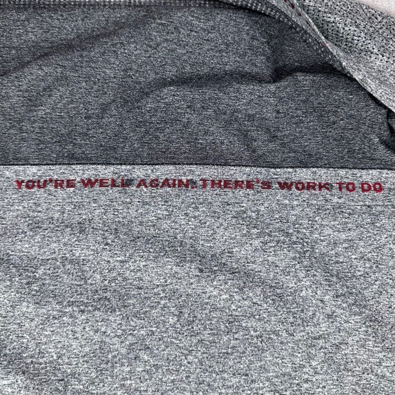 Rhone Reign Training Tee Men XL Gray Heather Seamless Raglan Workout Shirt Gym gallery