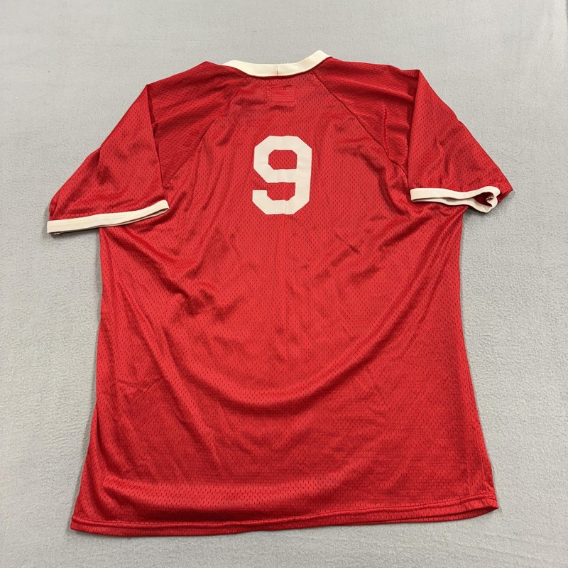Vintage Medalist Pride Shirt Mens XL Red Mesh Jersey Number 9 Athletic 80s gallery