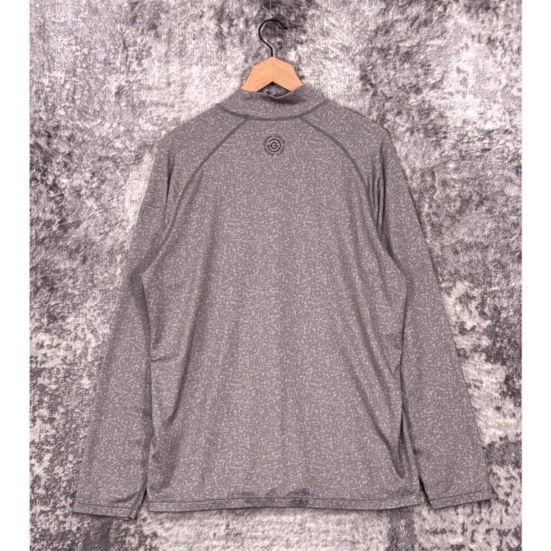 Galvin Green Shirt XL Mens Gray Mock Neck Thermal Base Layer Half Moon Golf gallery