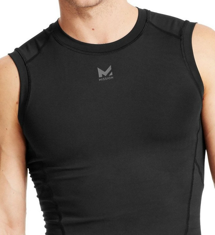 MISSION 'VaporActive Voltage' Compression Tank Top Men's M Fitness / Workout NWT gallery