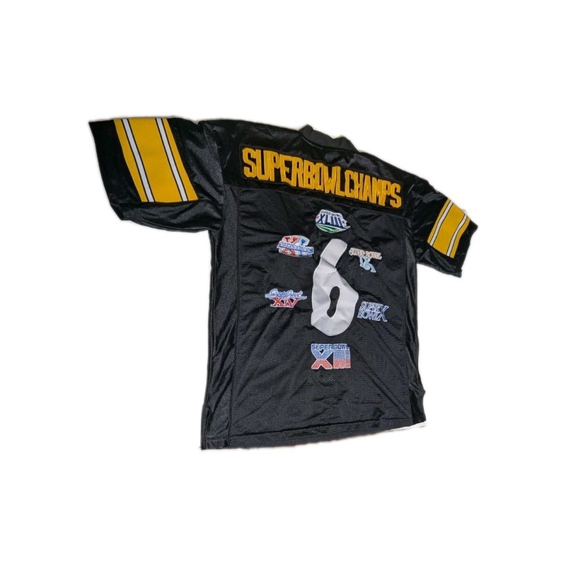 Pittsburgh Steelers 6X Super Bowl Champs Reebok Football Jersey mens 48 stitched gallery