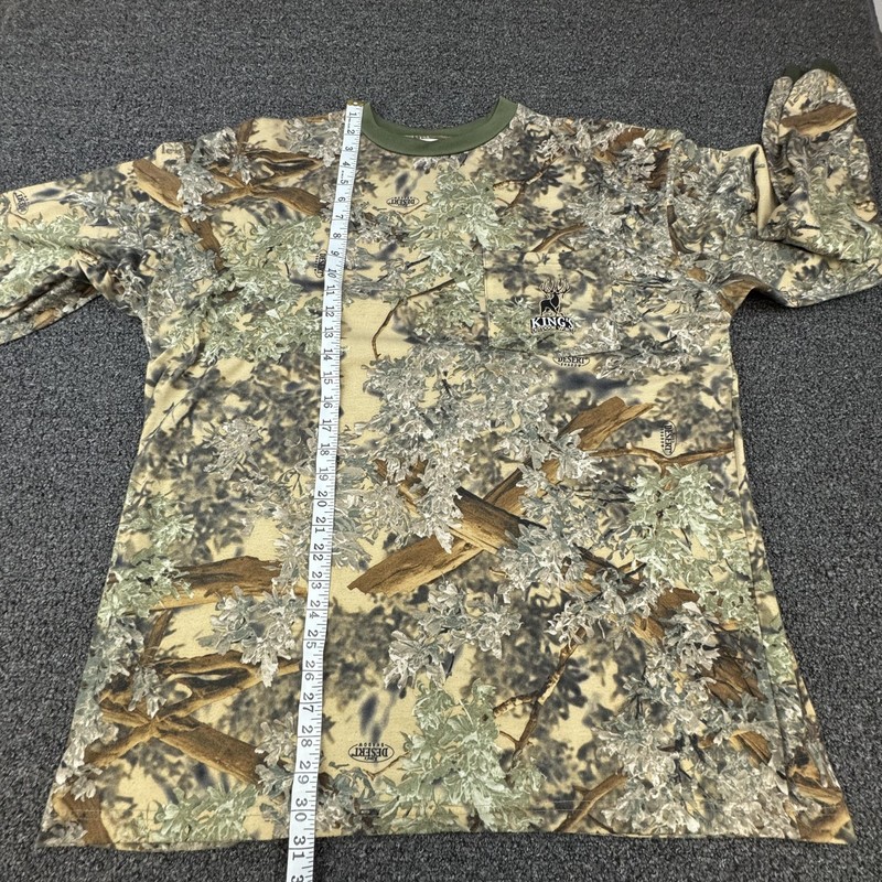 King's Outdoor World Shirt Mens 2XL Green Camo Desert Shadow Long Sleeve Pocket gallery