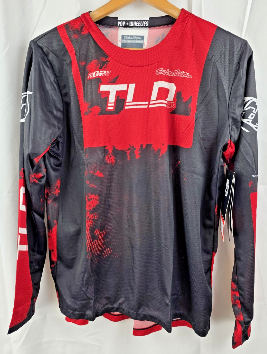 Troy Lee Designs GP Astro Motocross Jersey **Youth** XL Red Black NWT gallery