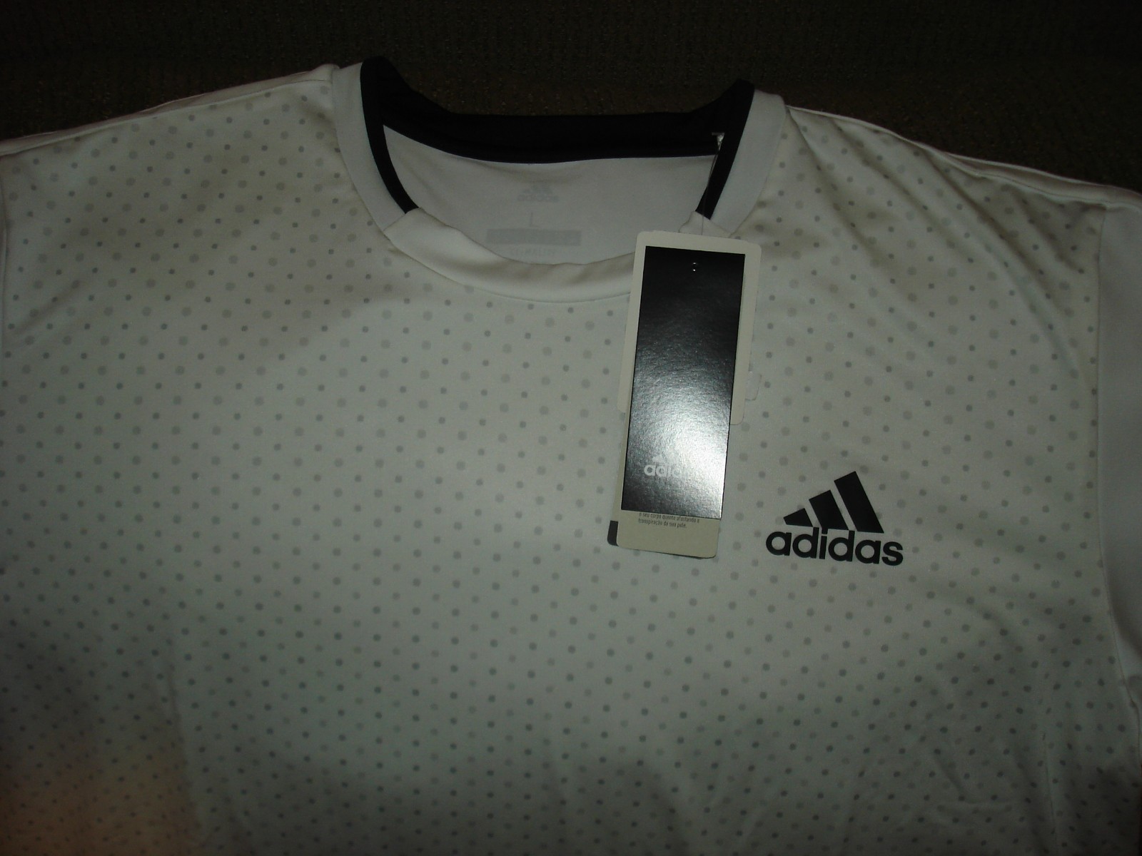 NWT Adidas Fall Advantage Trend ClimaLite Tennis Tee Crew Shirt CD3038 Medium gallery
