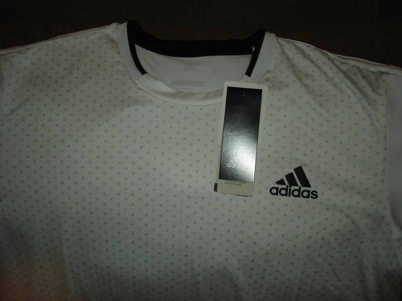 NWT Adidas Fall Advantage Trend ClimaLite Tennis Tee Crew Shirt CD3038 Medium gallery